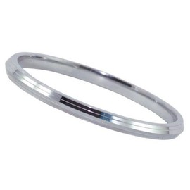 Art indo SLIM Patterned Light Weight Bracelet Kada Kadaa Bangle 2.60 inches / 9.0 inches, 9", Stainless Steel