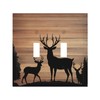 CZRPKEN Decorative Light Switch Cover Plate Rustic Brown Wood Deer