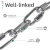 100 pcs Chain Link,1/4 Inch Link Chains,Heavy Duty Chain Quick