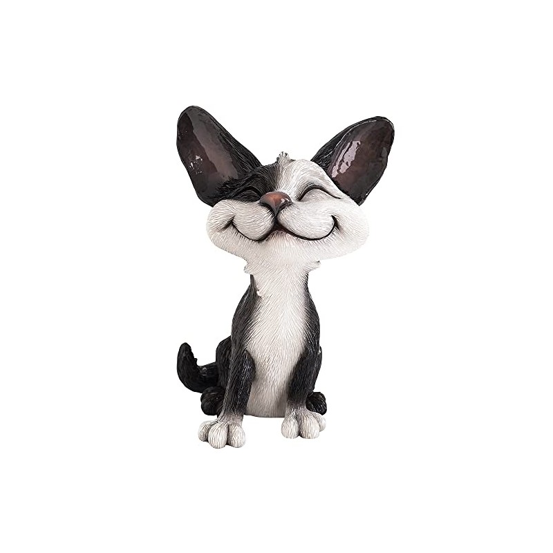Little Paws 3072 Domino Black & White Cat Figurine