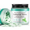 Toothpaste Tablets, Natural Peppermint Hydroxyapatite Toothpaste Tabs, Fluoride Free, Travel