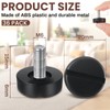 Lasnten 36 Pcs M6 Thread Adjustable Furniture Levelers Screw in