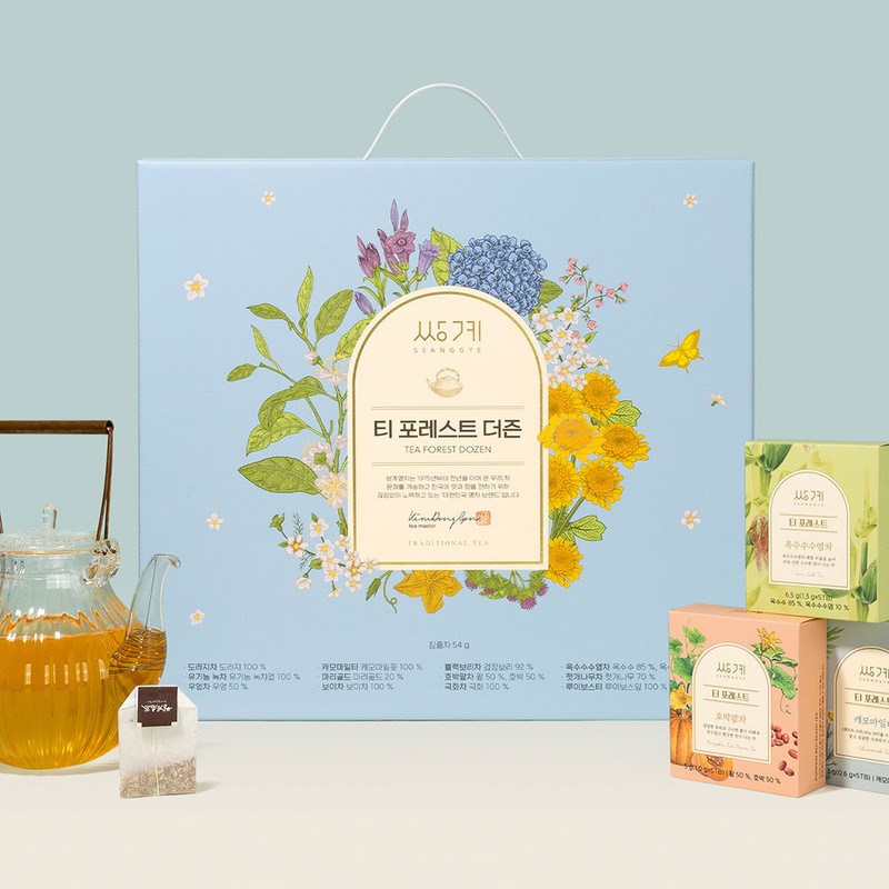 Ssanggyemyeong Tea Forest Dozen 5p Set, 12 Types, 1 Set