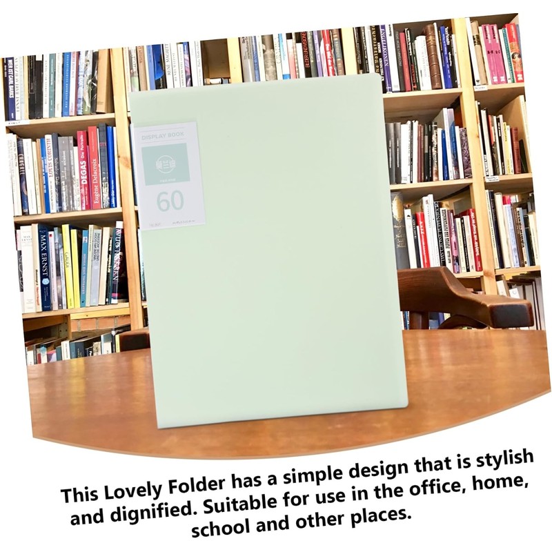 Carpeta de Archivos A4 Transparente 60 Hojas, Plástico Verde