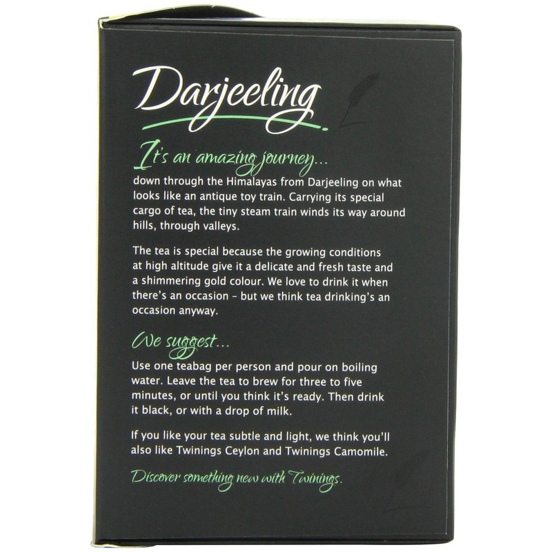 Twinings Darjeeling 50 Teabags (Pack of 4,Total 200 Teabags)