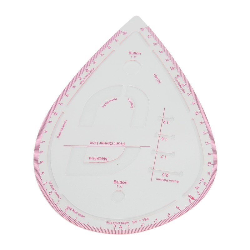 5pcs 6403 Curve Ruler Set Multifunctional Plastic Curve Pattern Ruler