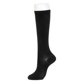[Satisfied] 4345-51N Women's High Socks, 1 Piece Set, Rayon Silk, Compression, Fukusuke, beige, 22.0-24.0 cm