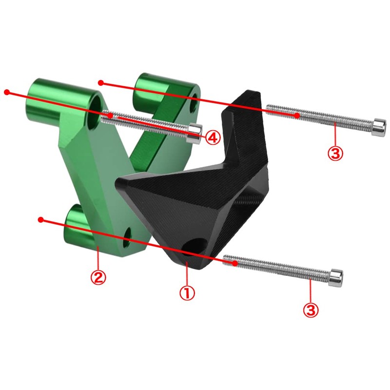 LEDISHUN Engine Guard for Kawasaki Z1000 Z1000 (2010-2022) Z900 (2017-2022)