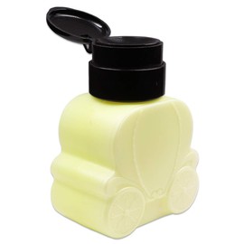 Beauticom® Professional YELLOW Carriage Shaped Nail Pump Dispenser Bottle (Size: 250ml) for Nail Acrylic Acetone Liquid Polish Remover Bottle Tool