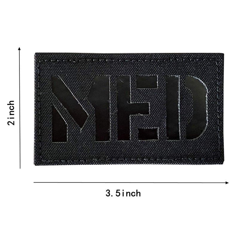 2x3.5" Infrared IR MED Medic EMS EMT Patch Tactical Vest