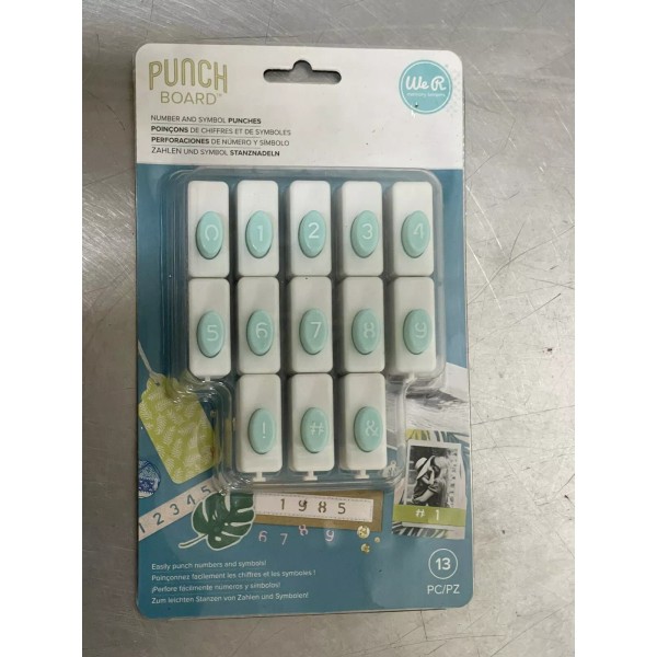 We R Memory Keepers Numbers & Symbols Punch Set 13