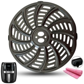 HQT 5QT Air Fryer Crisper Tray for Gourmia GAF556 GAF566 GAF536 Air Fryers, Premium Air Fryer Grill Crisper Plate Rack Grill Pan Insert Grate Grid Shelf for Gourmia 5QT Air Fryers, Dishwasher Safe