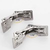 2 Pieces 170 Degree Hinges Frameless Cabinet Door Hinges Hidden