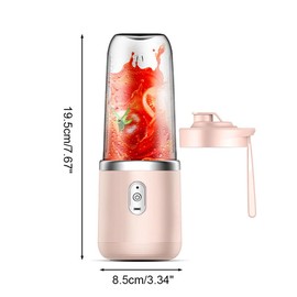 Personal Blender, 6 Blades Mini Juicer Cup Portable Electric Blender with 14Oz Travel Cup & Lid for Home Travel Office Gym