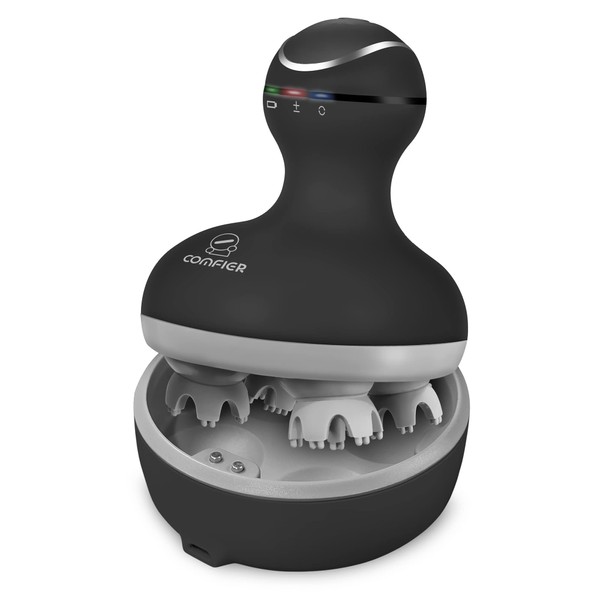 Comfier Electric Scalp Massager, Portable Head Massager Waterproof, Wireless and