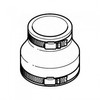 T-mex 09.0816 Pipe Fitting adapters, Black,63 x 50mm O.D &