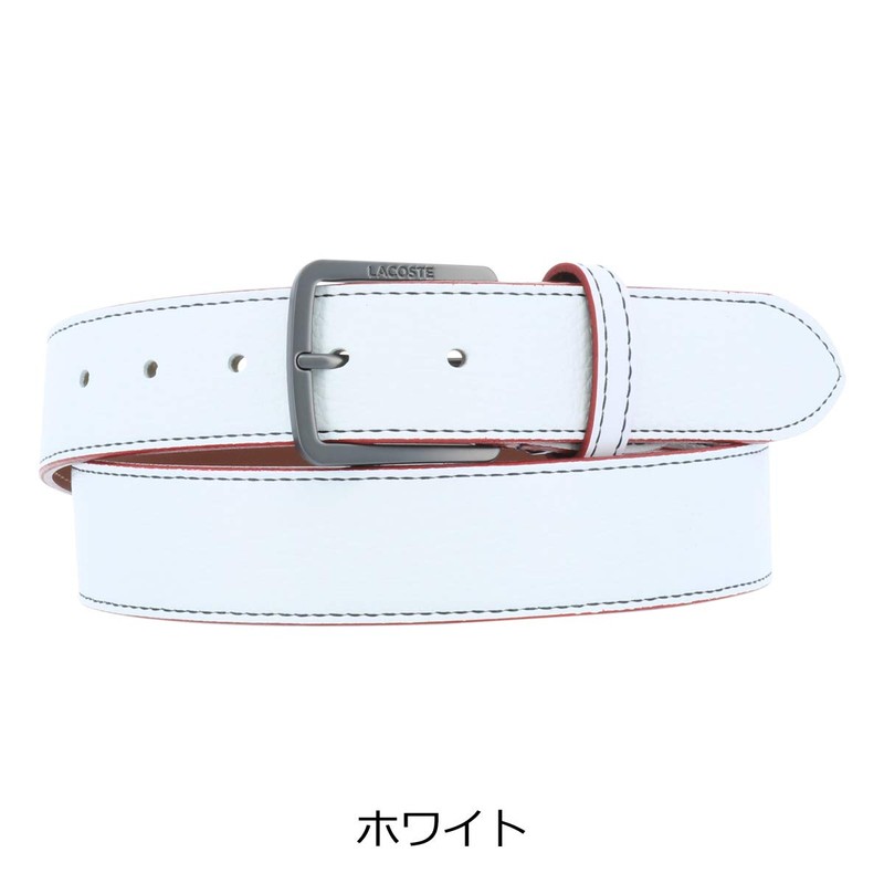 Lacoste Men's Belt, [04] White