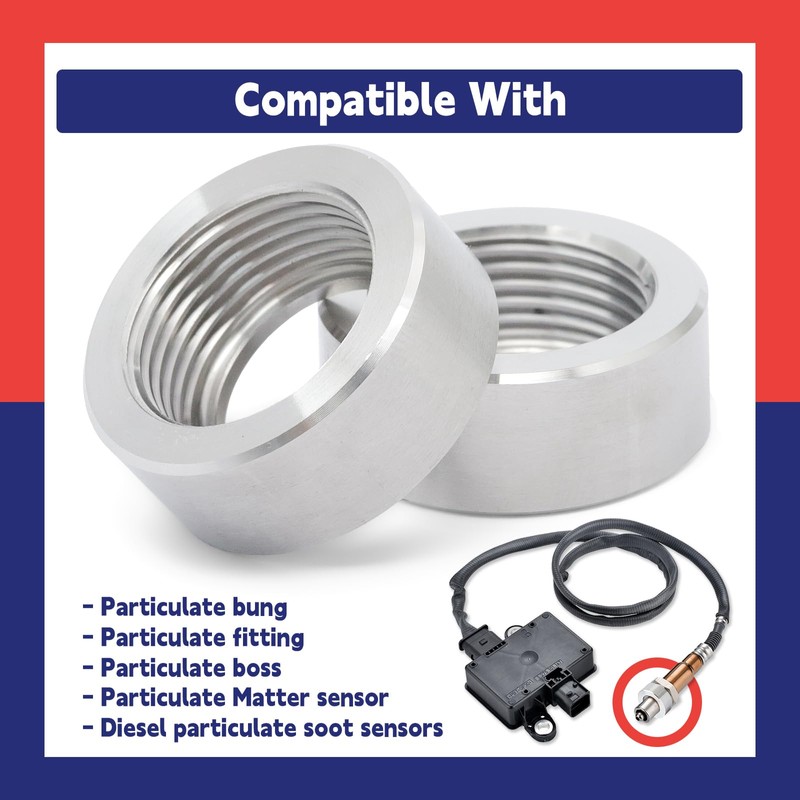 Dusledel 2Pcs 22PRTCL M22 x 1.5 Soot Sensor Repair Fitting