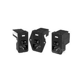 PS0SXSSX0, Power Entry Module EMI/RFI Filtered M 3 POS 250VAC 10A/Contact Switch/Fuse/Voltage Selector ST 1 Port