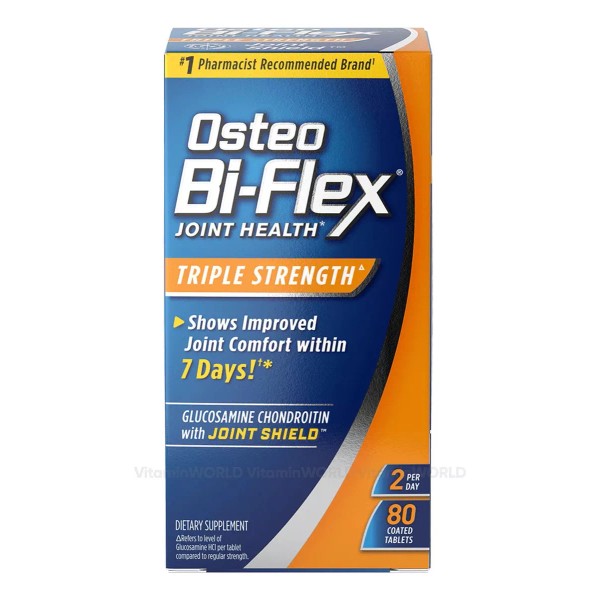 Osteo Bi-Flex Suplemento en comprimidos Osteo Bi-Flex  Osteo Bi-Flex Triple Strength glucosamina y condroitina en pote 80 un
