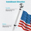 Anovo Flag Pole Rings, Aluminum Alloy Flagpole Rings 360° Rotating