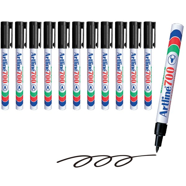 Artline 700 Permanent Markers | Durable Aluminum Barrel | Low