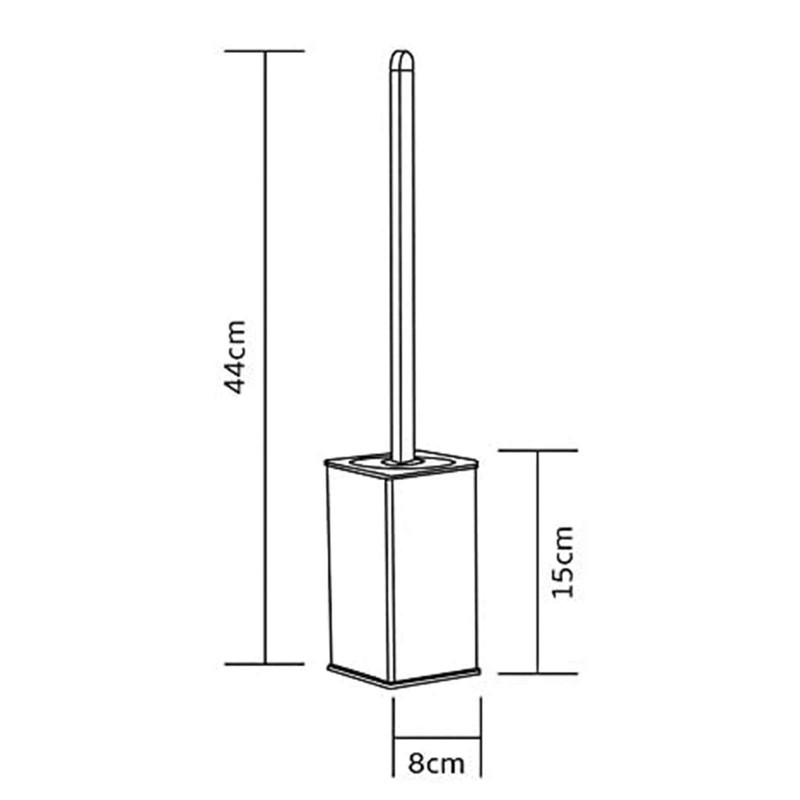 Toilet Brush Holder Stainless Steel 304 Standing Gold Square Toilet