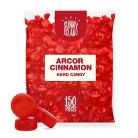 Sunny Island Arcor Cinnamon Hard Candy, Individually Wrapped Bulk, 2-Pound Bag