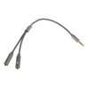 SUPVOX Headphone Mic Splitter Cable Nylon Braided Audio Splitter Dual