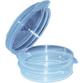 Small 1/9 (.11) Ounce Clear Lacon Travel Sample Pot Containers for Perfume, Foundation, Makeup, Soap, Jewelry, Beads, Hardware, Paint, Crafts, Small Storage & More! Made in The USA! (100 containers)