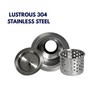 Nantucket Sinks NS35CD 3.5-Inch Deluxe Colander Drain, Stainless Steel