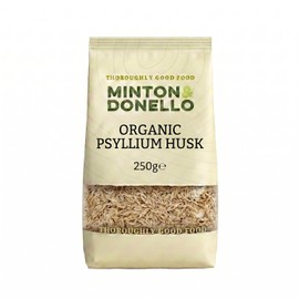 Minton & Donello - Organic Psyllium Husk, 250g x 6 Packs