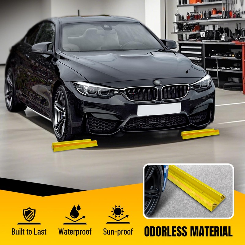 HOXWELL 2 Pcs 18'' Parking Car Wheel Stopper for Garage
