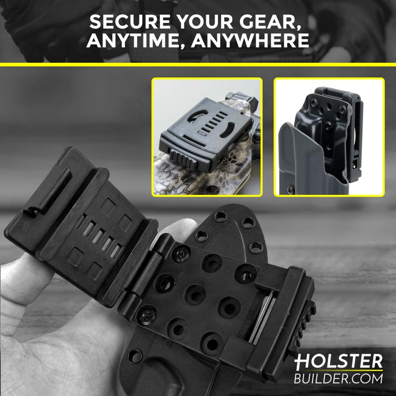 HolsterBuilder Combat-Loops, Holster Belt Clip Polymer Attachment, Outdoor Loops with