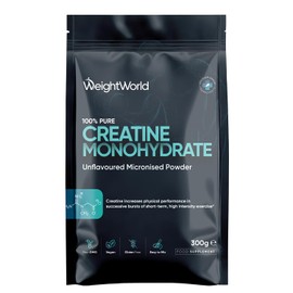 Creatine Monohydrate Powder 300g - 100 Servings - Pure Micronised Creatine Powder - 3+ Months Supply - Unflavoured, Vegan-Friendly, & Easy to Mix - Scoop Included - for Both Men & Women