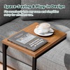 Ekisemio C Table for Sofa, C Shaped End Table with