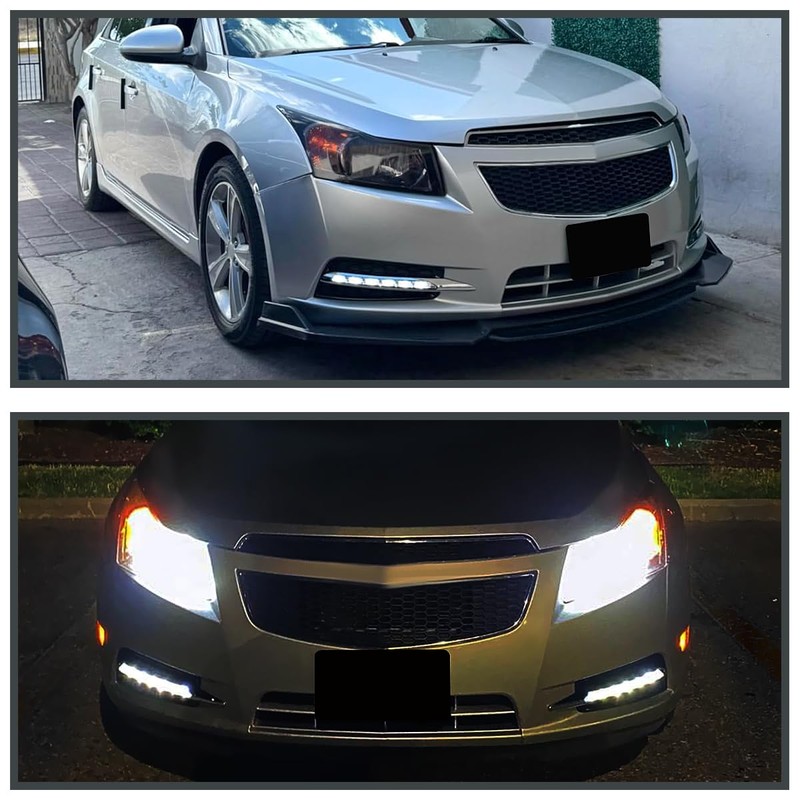 Spec-D Tuning Full LED Bumper Driving Fog Lights with Bezel