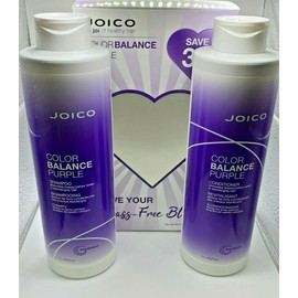 Joico Color Balance Purple Shampoo and Conditioner Duo Set  33.8 oz / Liter