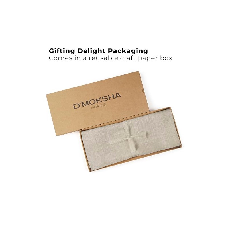 Classic Linen™ de D'Moksha, 100% Lino Puro Natural Camino 35