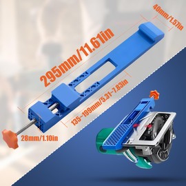 Adjustable Cutting Machine Base Guide, Innovative Clamp Circular Saw Guide New Electric Circular Saw Milling Positioning Clamp Precision Wood Cutting Guide for Professionals and Diy Enthusiasts