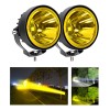 Par Faros 4'' Redondo Led Potentes Ámbar Jeep Jk Moto