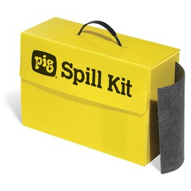 New Pig Spill Kit in Countertop Box | 3.5-Gal Absorbency | Hi-Viz Yellow | KIT281