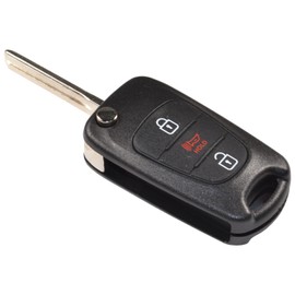 HQRP 2-Pack Remote Flip Folding Key Fob Shell Case Keyless Entry w/ 3 Buttons Compatible with Kia Soul 2010 2011 2012 2013