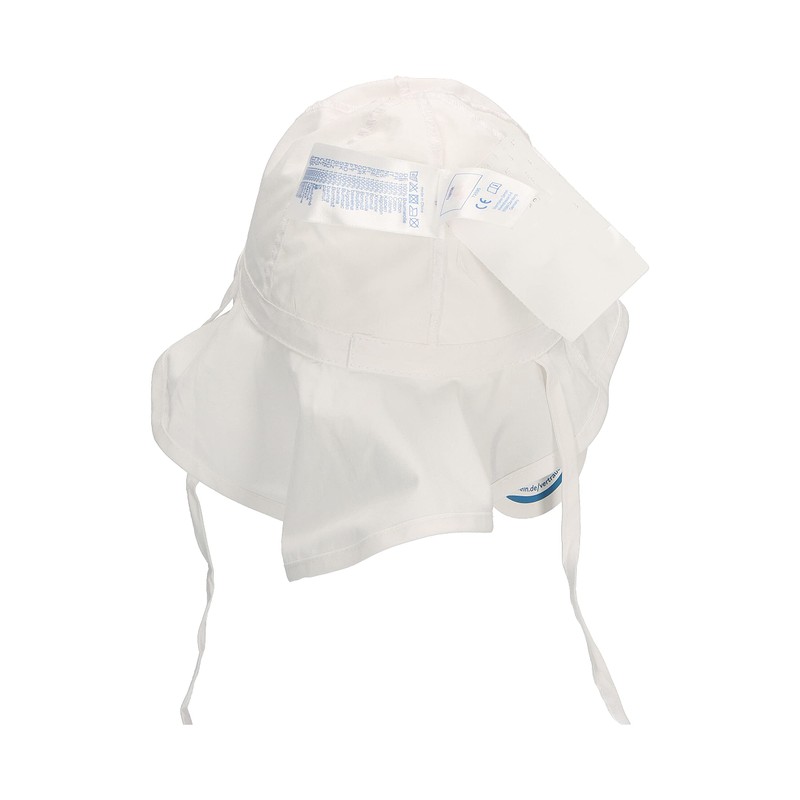 Sterntaler Baby Girls’ Flapper Hat Sun Hat (Flapper) - White