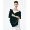 BEAUTELICATE Women Faux Fur Shawl for Wedding Wrap Shrug Bridal
