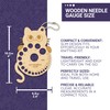 The Quilted Bear Wooden Knitting Needles Gauge - Knitting Gauge