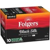 Folgers Black Silk Coffee, Dark Roast, Keurig K-Cup Pods, 10