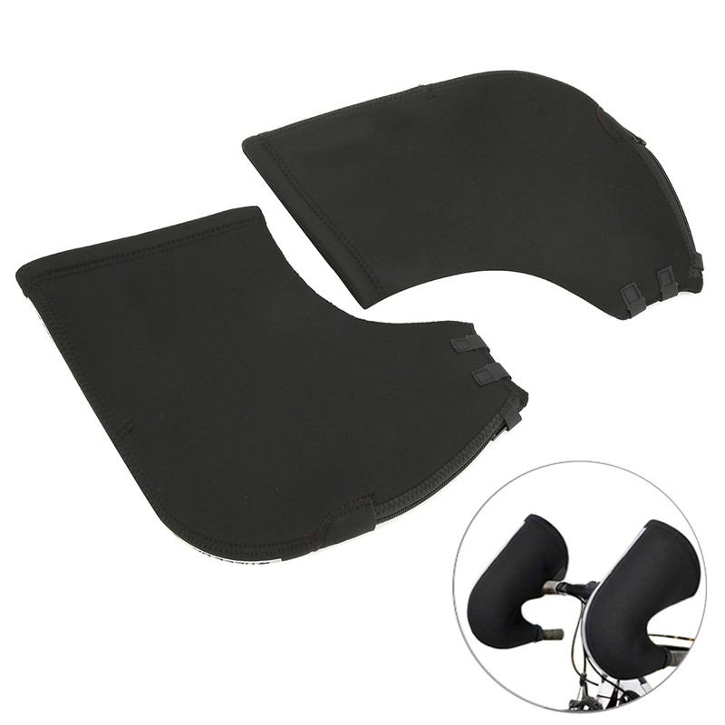 A Pair Winter Bike Handlebar Mittens Mountain Road Bicycle Thicken