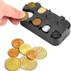 Sarini Coin Storage Box Organizer with 8 Compartments Spring Loaded