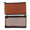 2PCS Handle Sleeve Cover,Stroller Handle Sleeve Zipper Stroller PU Leather